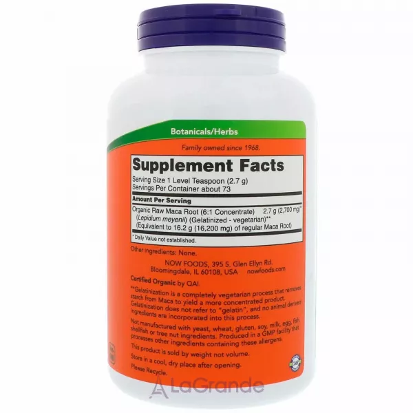 Now Foods Maca ����, �������������� �������