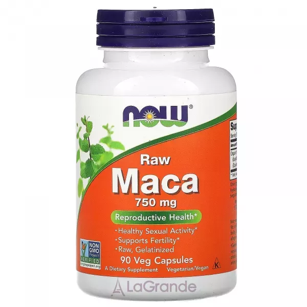 Now Foods Raw Maca 750 mg ���� ����, 750 ��