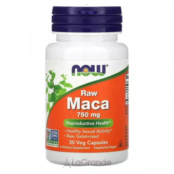 Now Foods Raw Maca 750 mg ���� ����, 750 ��