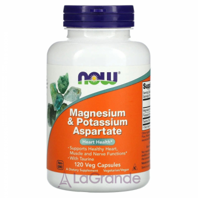 Now Foods Magnesium & Potassium Aspartate    