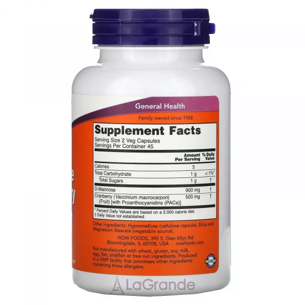Now Foods Mannose Cranberry ������� ������ (��������� �������� ������� �����)