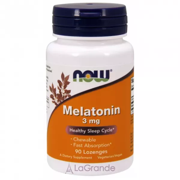 Now Foods Melatonin 3 mg ���������, 3 ��
