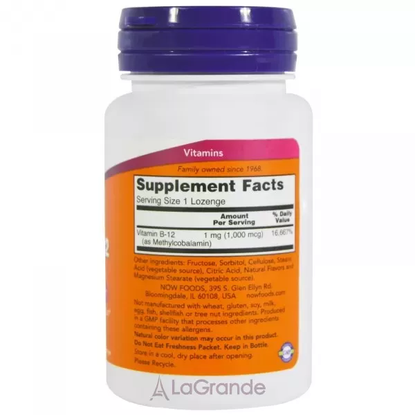 Now Foods Methyl B-12 1000 mcg ³���� �-12 �����, 1000 ���