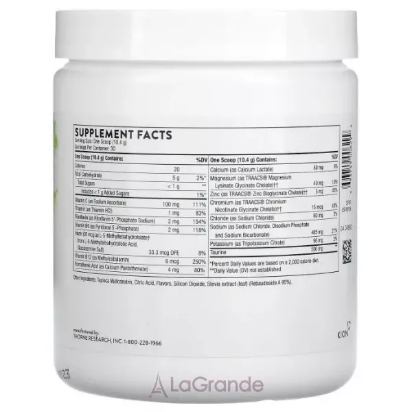 Thorne Research Catalyte Lemon Lime Flavored Electrolytes ���������� ���� ������-�����