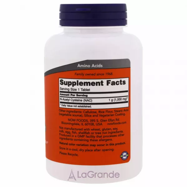 Now Foods NAC 1000 mg �������������, 1000 ��