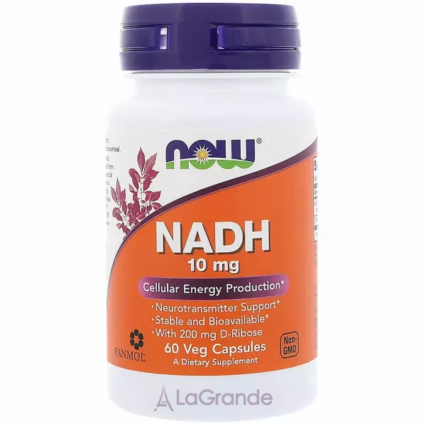 Now Foods NADH 10 mg ����, 10 �� (����������� ������� ����㳿)