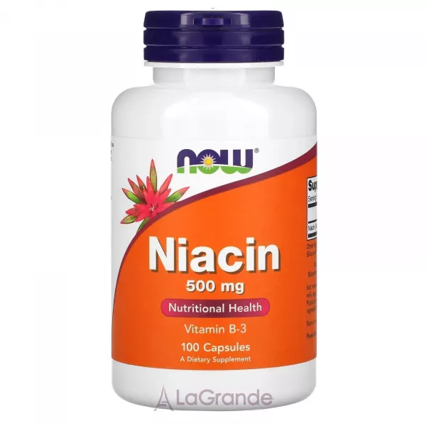 Now Foods Niacin 500 mg ³���� B3 ͳ����, 500 ��, �������