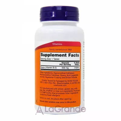 Now Foods Niacin 500 mg  3 , 500 