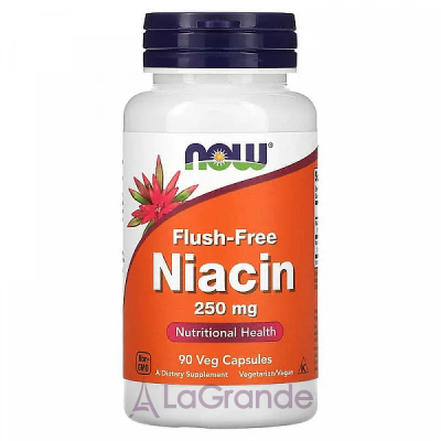 Now Foods Flush-Free Niacin 250 mg  3 , 250 