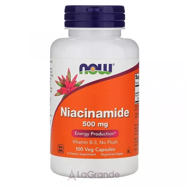 Now Foods Niacinamide 500 mg ͳ�������, 500 ��