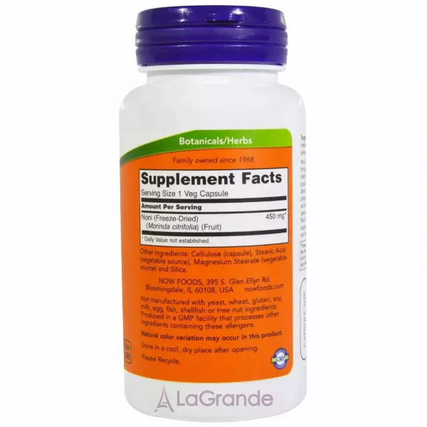 Now Foods Noni 450 mg ����, 450 ��