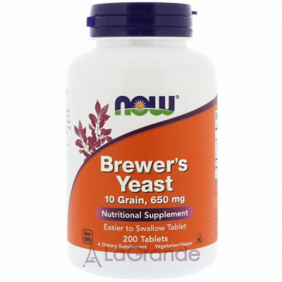 Now Foods Brewer's Yeast 650 mg  , 650 