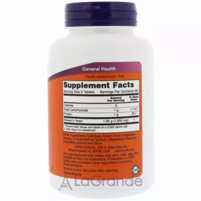 Now Foods Brewer's Yeast 650 mg  , 650 