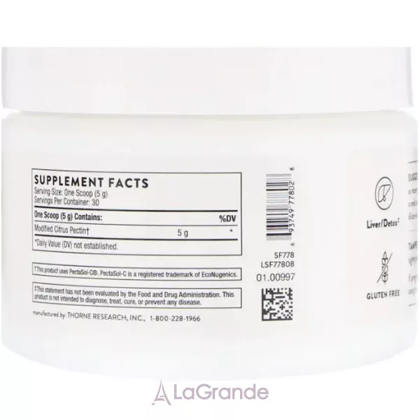 Thorne Research Fractionated Pectin Powder ���������� ������ ����������������� �������