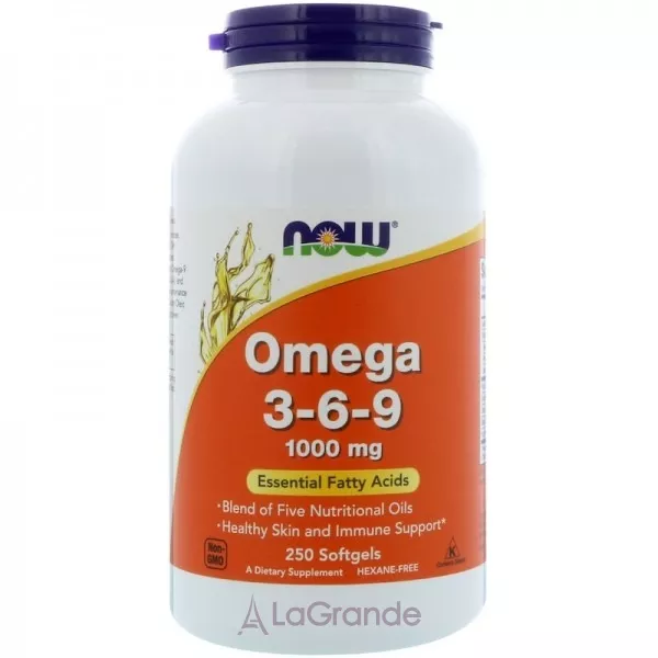 Now Foods Omega 3-6-9 1000 mg ����� 3-6-9, 1000 ��