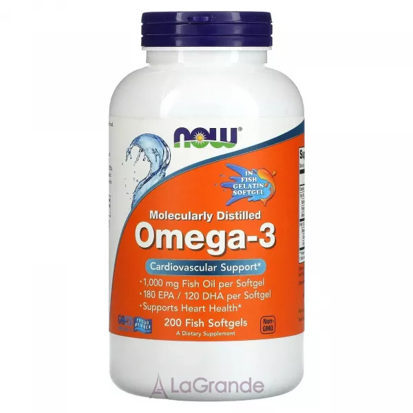 Now Foods Omega-3 1000 mg ����������� ������� 