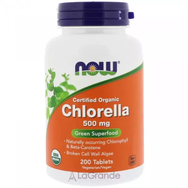 Now Foods Chlorella 500 mg ������� ���������, 500 ��