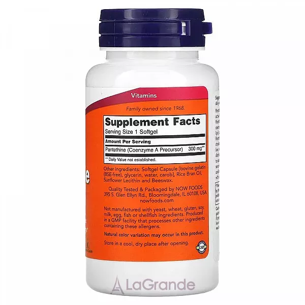 Now Foods Pantethine 300 mg ��������, 300 ��