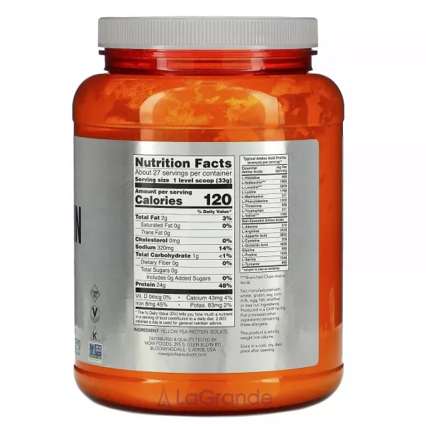 Now Foods Pea Protein Unflavored ��������� ������, ��� �����