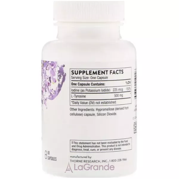 Thorne Research Iodine & Tyrosine ������� ���������� ������ (��� � �������) � ��������