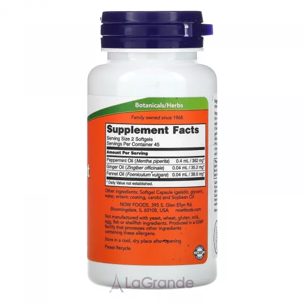 Now Foods Peppermint Gels ������� �'��� (�������� ���������)