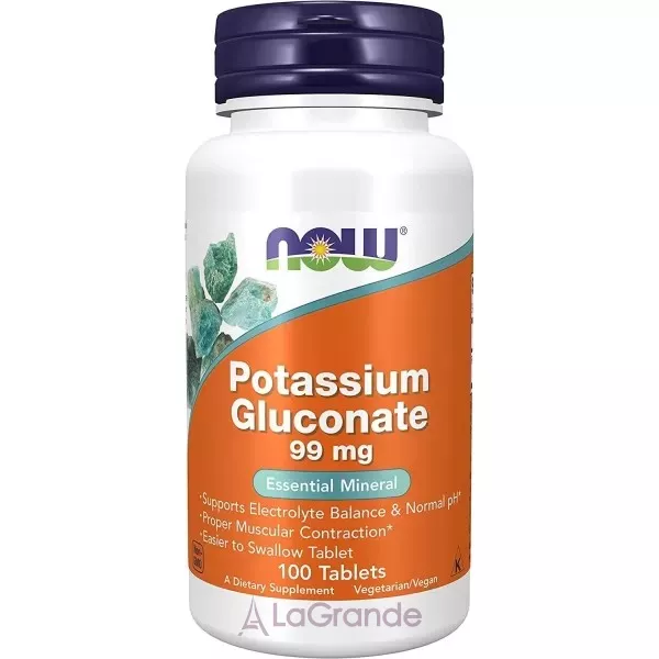 Now Foods Potassium Gluconate 99 mg ���� ��������, 99 �� (�������� ������������� ������� �� ����������� ��, ������ ����������� �'������� ����������)