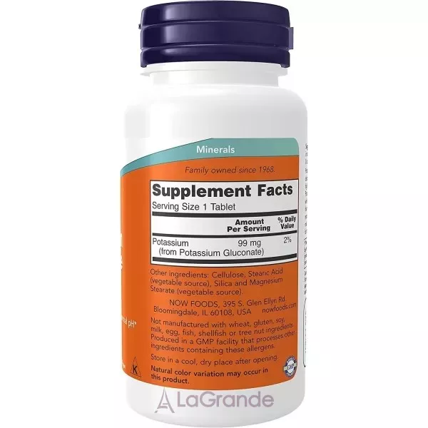 Now Foods Potassium Gluconate 99 mg ���� ��������, 99 �� (�������� ������������� ������� �� ����������� ��, ������ ����������� �'������� ����������)