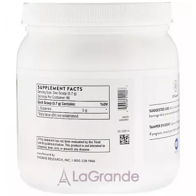 Thorne Research L-Glutamine Powder L-  