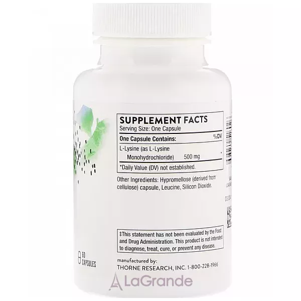 Thorne Research L-Lysine L-���� � ��������