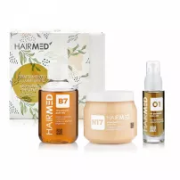 Hairmed Kit Trattamento Illuminante Capelli Secchi Family Size ���� ��� ������ ������� "Family" (shm/200ml + h/mask/250ml + h/oil/30ml)