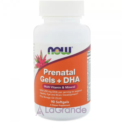 Now Foods Prenatal Gels + DHA      