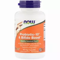 Now Foods Probiotic-10 & Bifido Boost ��������-10 � Bifido Boost, 25 ���� ���