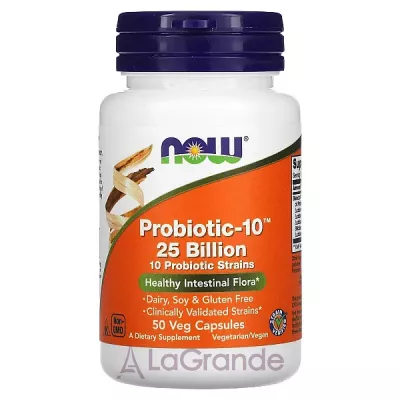 Now Foods Probiotic-10 25 Billion -10, 25  