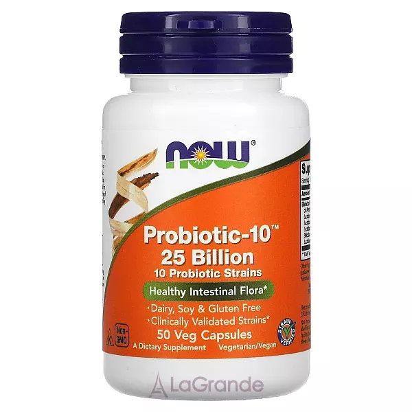 Now Foods Probiotic-10 25 Billion ���������-10, 25 ���� ���