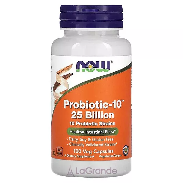 Now Foods Probiotic-10 25 Billion ���������-10, 25 ���� ���