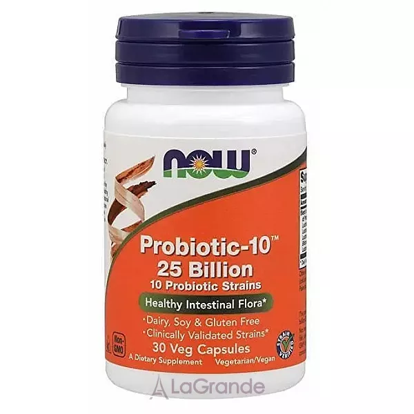 Now Foods Probiotic-10 25 Billion ���������-10, 25 ���� ���