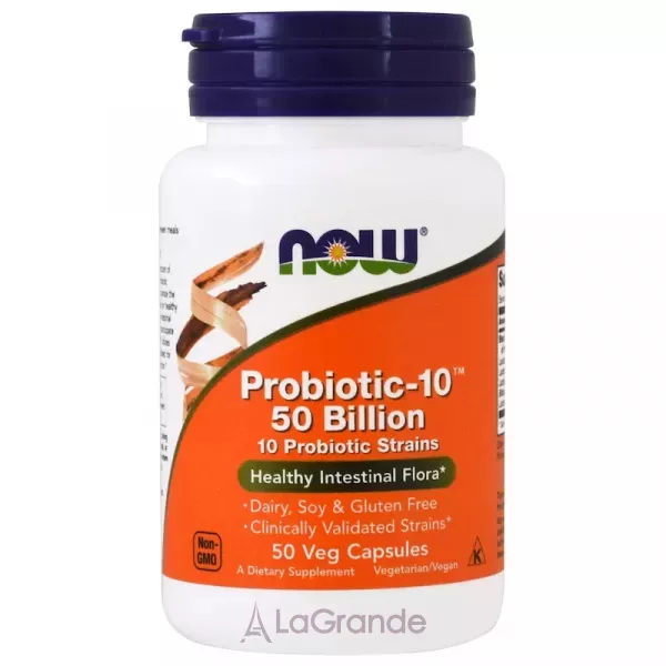 Now Foods Probiotic-10 50 Billion ���������-10, 50 ���� ���