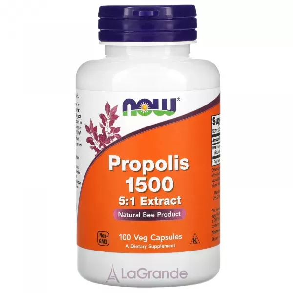 Now Foods Propolis 1500 5:1 Extract �������, 300 ��