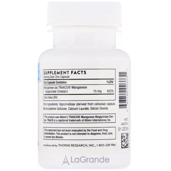 Thorne Research Manganese Bisglycinate ����������� ��������  � ��������