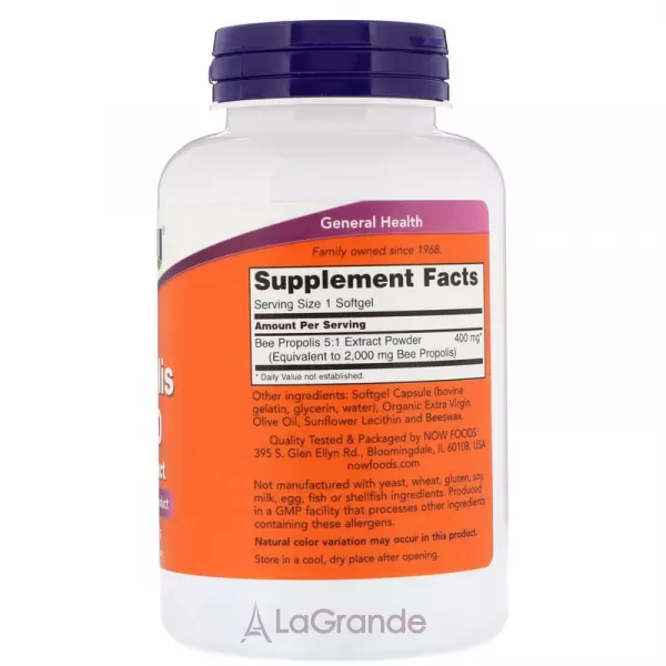 Now Foods Propolis 2000 5:1 Extract �������, 400 ��