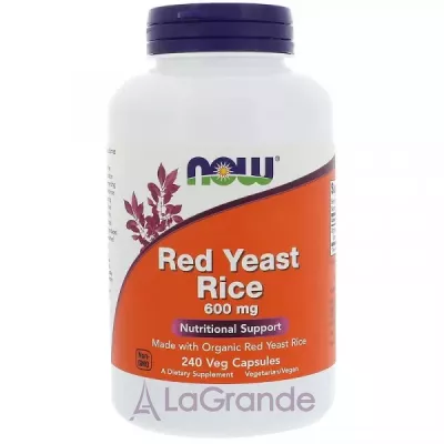 Now Foods Red Yeast Rice 600 mg   , 600 