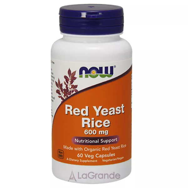 Now Foods Red Yeast Rice 600 mg ������� ��������� ���, 600 ��