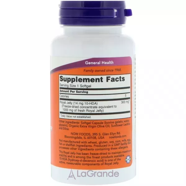 Now Foods Royal jelly 1000 mg ������� �������, 1000 ��