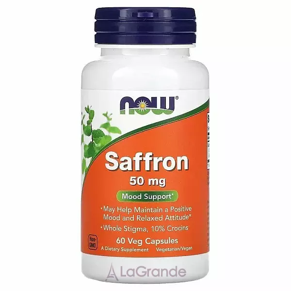 Now Foods Saffron 50 mg ������, 50 �� (�������� ������� �������)