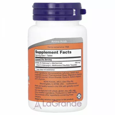 Now Foods SAMe 400 mg S--L-, 400  (  )