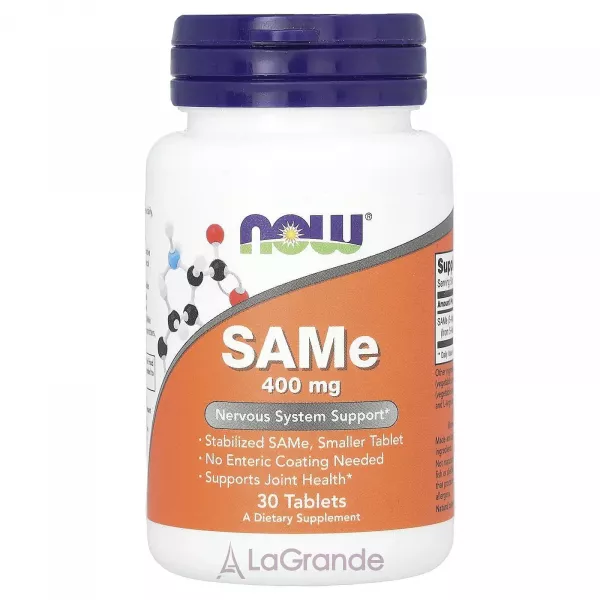 Now Foods SAMe 400 mg S-��������-L-�������, 400 �� (�������� ������� �������)