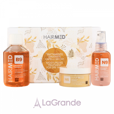 Hairmed Kit Trattamento Idratazione Capelli Secchi Travel Size  