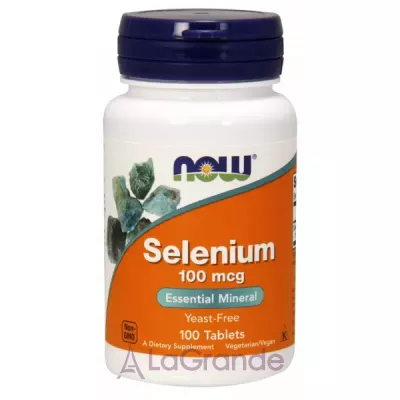 Now Foods Selenium Yeast Free 100 mcg   , 100 