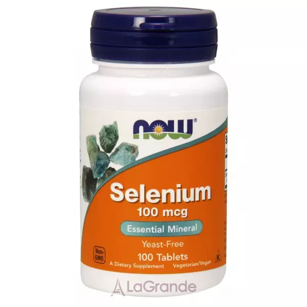 Now Foods Selenium Yeast Free 100 mcg ����� ��� ������, 100 ���