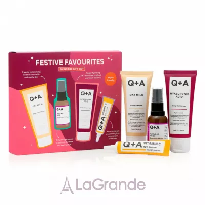 Q+A Festive Favourites Gift Set (f/cl/125ml+f/ser/30ml+f/cr/75ml+eye/cr/15ml)       